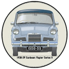 Sunbeam Rapier Series II 1958-59 Coaster 6